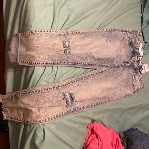 Acid wash skinny jeans